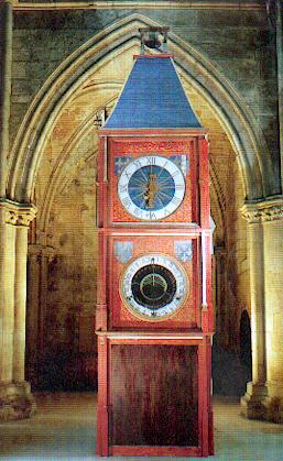 L'horloge intérieure de la cathédrale de Bourges.