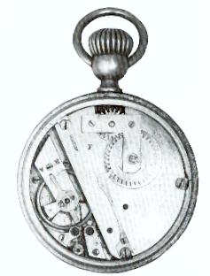 Montre Roskoph coté mouvement.  Source: revue de l'AFAHA Besançon.